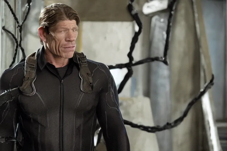 Image similar to film still of Thomas Haden Church as Eddie Brock in Spider-man 3 2007, 4k