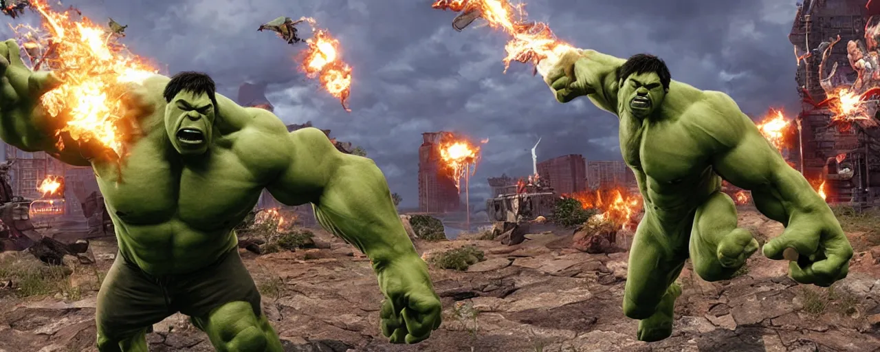 Image similar to Hulk unreal engine