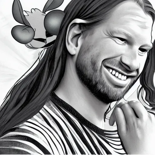 Image similar to Aphex Twin as a Disney Princess