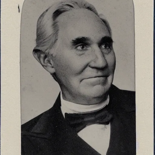 Image similar to An 1840\'s photograph of Roger Stone in a dress