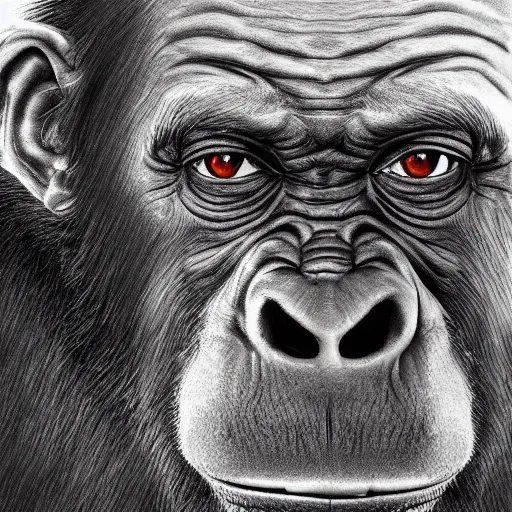 Image similar to Joe Rogan as a photorealistic ape