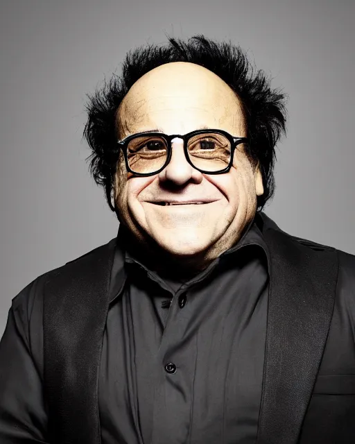 Image similar to portrait of danny devito as a professional wrestler. photographic, photography