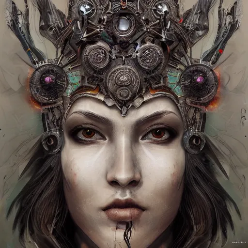 Image similar to Very very very very highly detailed epic photo of beautiful face with carnival mask, intricate, dystopian, sci-fi, extremely detailed, digital painting, artstation, concept art, smooth, sharp focus, illustration, intimidating lighting, incredible art by Anton Pieck