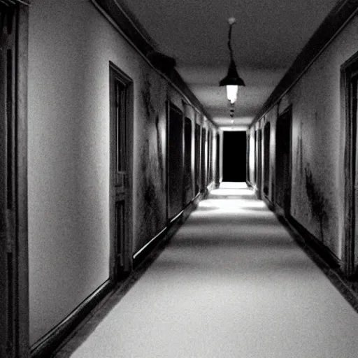 Image similar to sonic, creepy, horror, off - putting, dark, hallway, photo, paranormal
