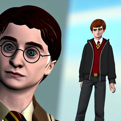 Image similar to harry potter ron weasly gta 3 npc