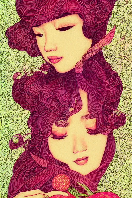 Image similar to princess peach by audrey kawasaki