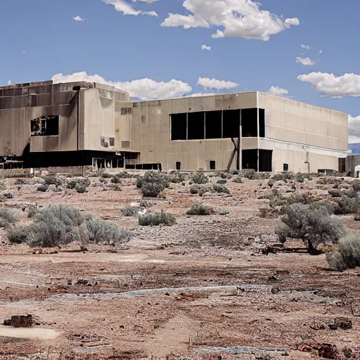 Image similar to an abandoned and destroyed black mesa research facility