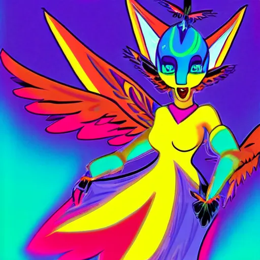 Image similar to “lisa frank starscream”