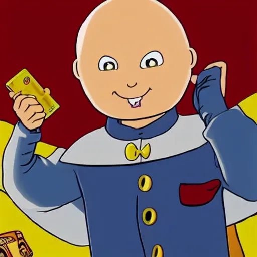 Prompt: evil caillou, - n 9