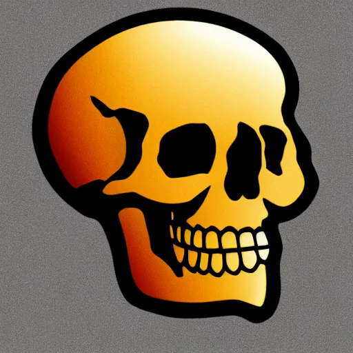 Image similar to bored skull. no background, png