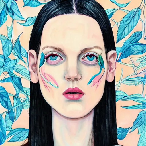 Prompt: photo of young woman by martine johanna