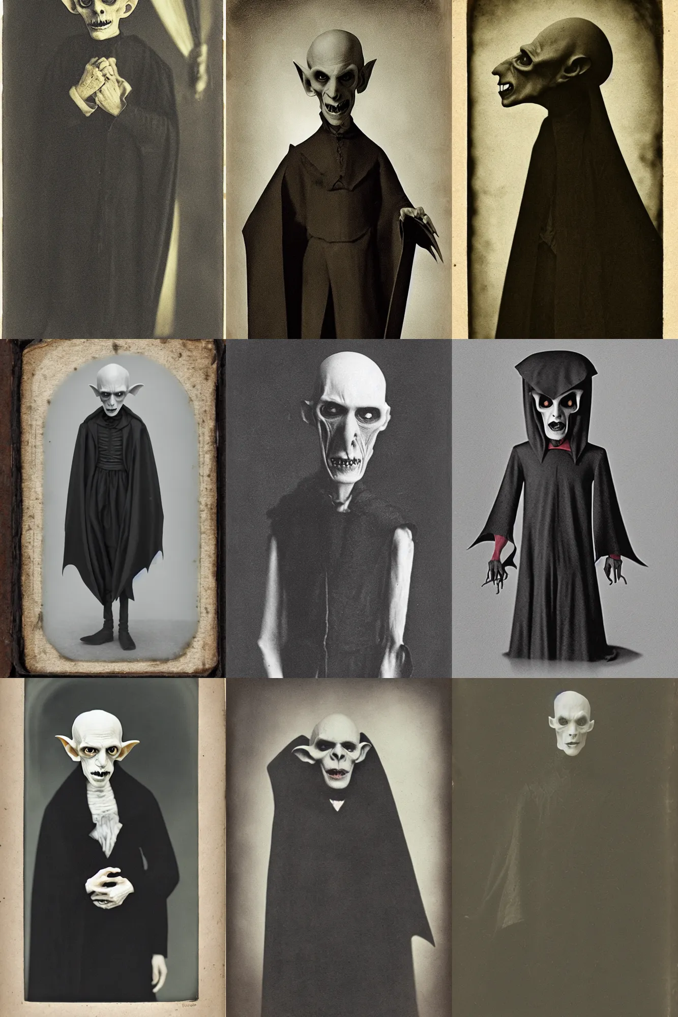 Prompt: daguerrotype of Nosferatu