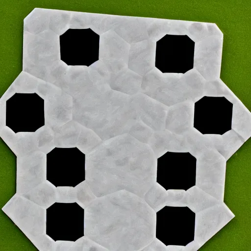 Image similar to a frog made out of hexagons