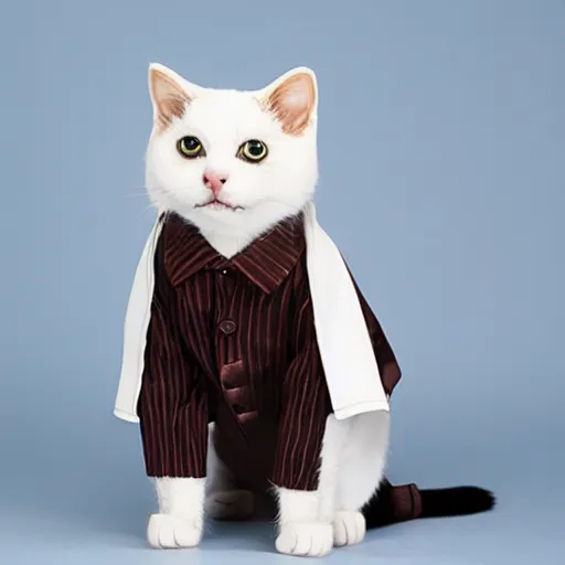 Image similar to cat wearing a coat suit