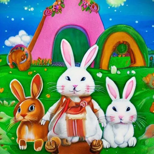 Image similar to a bunny land