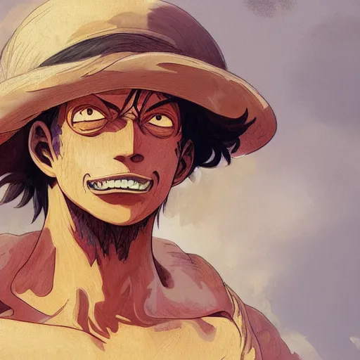 Image similar to Monkey D. Luffy as a renaissance artist, amazing, intricate, highly detailed, digital painting, artstation, concept art, sharp focus, illustration, in the style of greg rutkowski and alphonse mucha