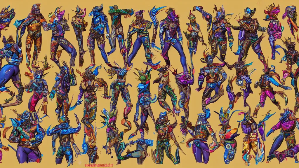 Image similar to colorful and vivid highly detailed character sheet for a handsome muscular masculine lynx - man space - pirate with head of lynx, long tail, swashbuckling and romantic, retrofuture, high contrast, realistic, coherent, illustration, digital art, trending on artstation, hd, 8 k, good lighting, beautiful, rough paper, masterpiece