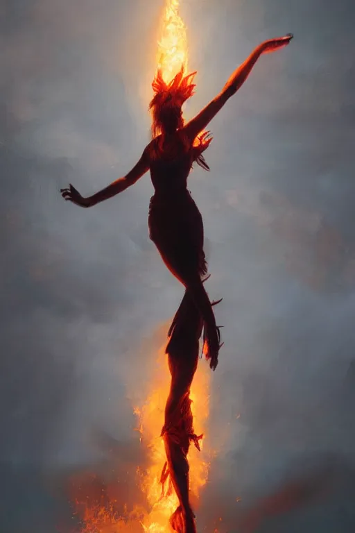 Image similar to fire dancer in the wind by artgem and greg rutkowski, light cone, reimagined by industrial light and magic