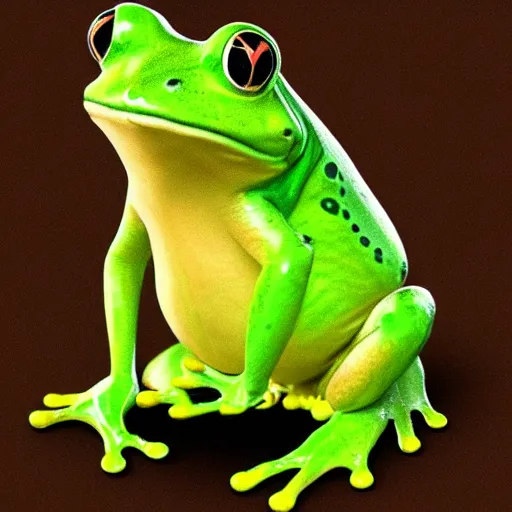 Prompt: A frog with fur, semi realistic, trending on art station