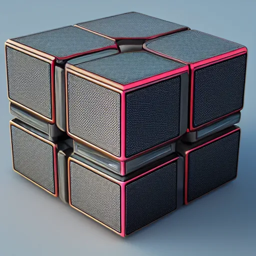 Image similar to futuristic rubicks cube,product,octane render,detailed,unreal render,3d,4k,isometric