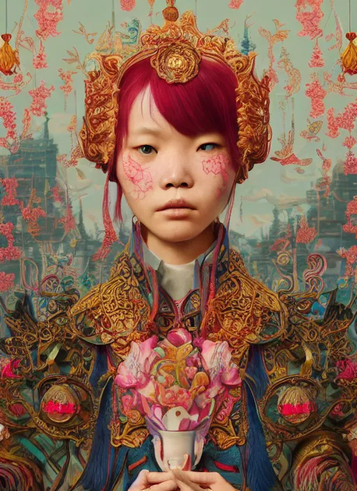 Image similar to yunnan people : : by martine johanna and simon stalenhag and chie yoshii and casey weldon and wlop : : ornate, dynamic, particulate, rich colors, intricate, elegant, highly detailed, centered, artstation, smooth, sharp focus, octane render, 3 d