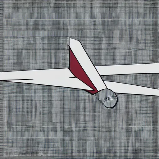 Prompt: A geometric portrait of a plane