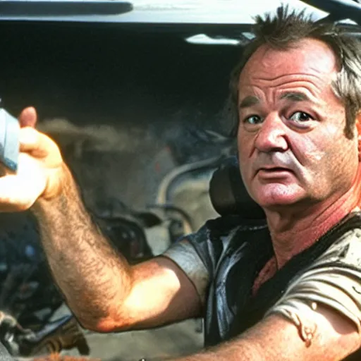 Prompt: bill murray as mad max