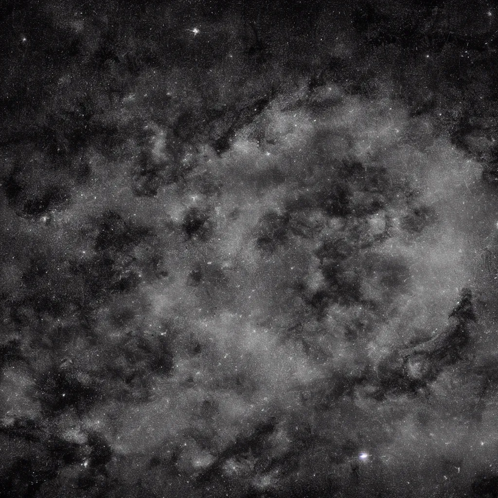 Image similar to space, dark, void of space, stars, crisp focus, ((((NASA photography)))), (((((((monochrome))))))), octane render, 8k
