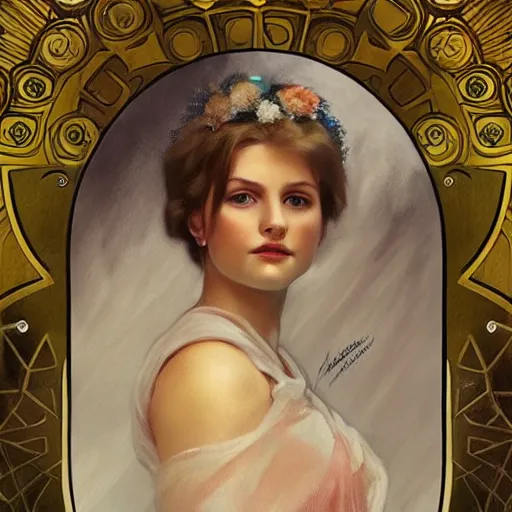 Image similar to amazing lifelike award winning pencil illustration of deborah Mitford trending on art station artgerm Greg rutkowski alphonse mucha cinematic