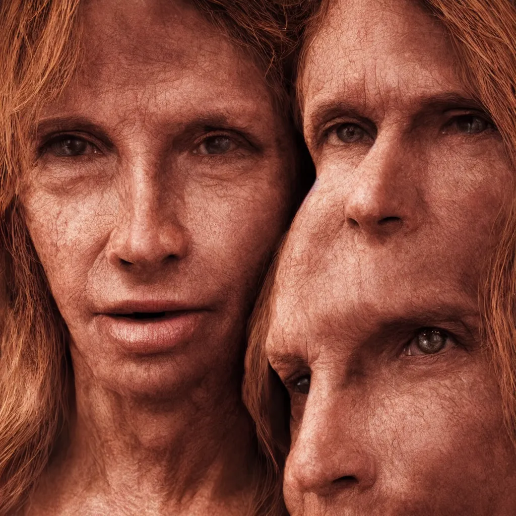 Prompt: a high-resolution extreme closeup portrait photo of your mom in hell, beautiful low light, style Steve McCurry Octane render 8k