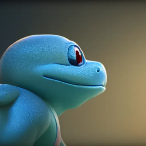 Prompt: Squirtle, unreal engine 5, cinema4D, octane render, Detailed, cinematográfic