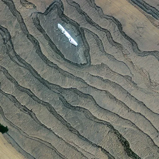 Image similar to satellite footage rock formation keyboard