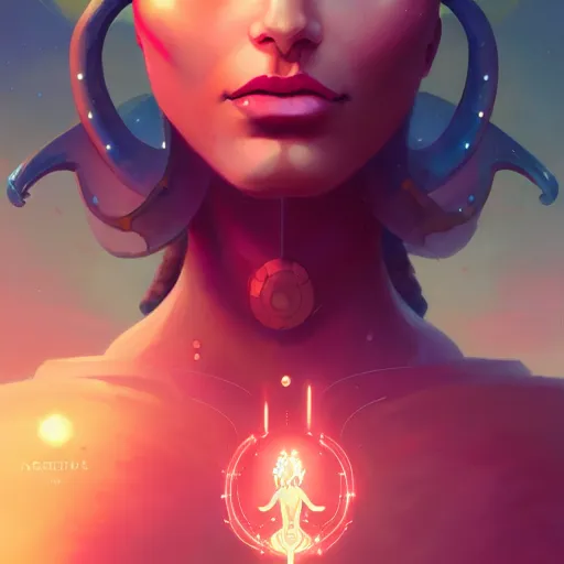 Image similar to portrait of a nubile cybernetic shiva, art by pete mohrbacher and guweiz and ilya kuvshinov, digital art, highly detailed, intricate, sci - fi, sharp focus, trending on artstation hq, deviantart, unreal engine 5, 4 k uhd image