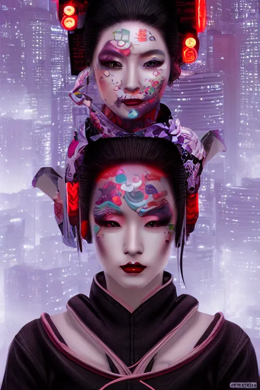 Image similar to agile geisha cyberpunk Dragon princess, digital art, 8k ,character ,realistic, portrait, hyperrealistic