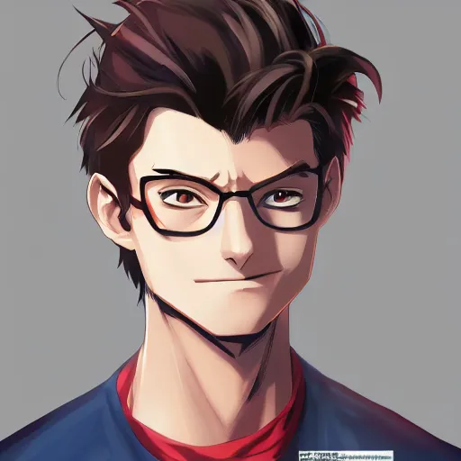 Image similar to portrait of peter parker, anime fantasy illustration by tomoyuki yamasaki, kyoto studio, madhouse, ufotable, comixwave films, trending on artstation