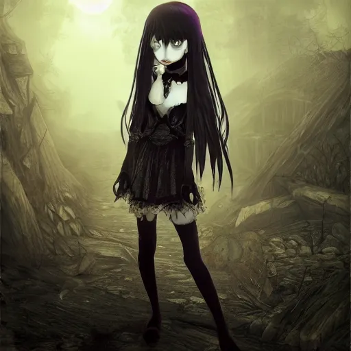 Lacyلاسي in 2023  Anime black hair, Gothic anime girl, Dark anime