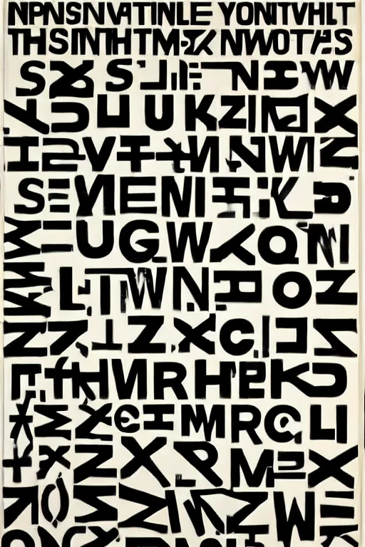Prompt: a painting of stenciled letters, by Christopher Wool, oil paint, abstract, words, Highly Detailed