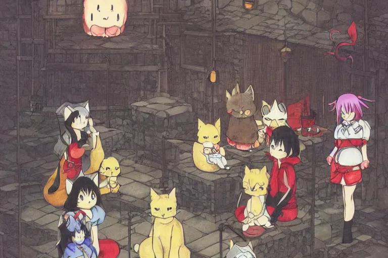 Image similar to cat dungeon by Takahashi, Rumiko