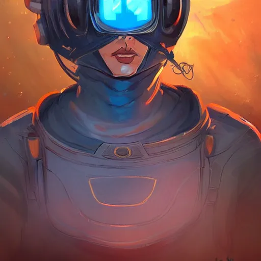 Prompt: an epic fantasy comic book style painting of a skyworld space navigator, character design in style of artstation trending like João P. Camara