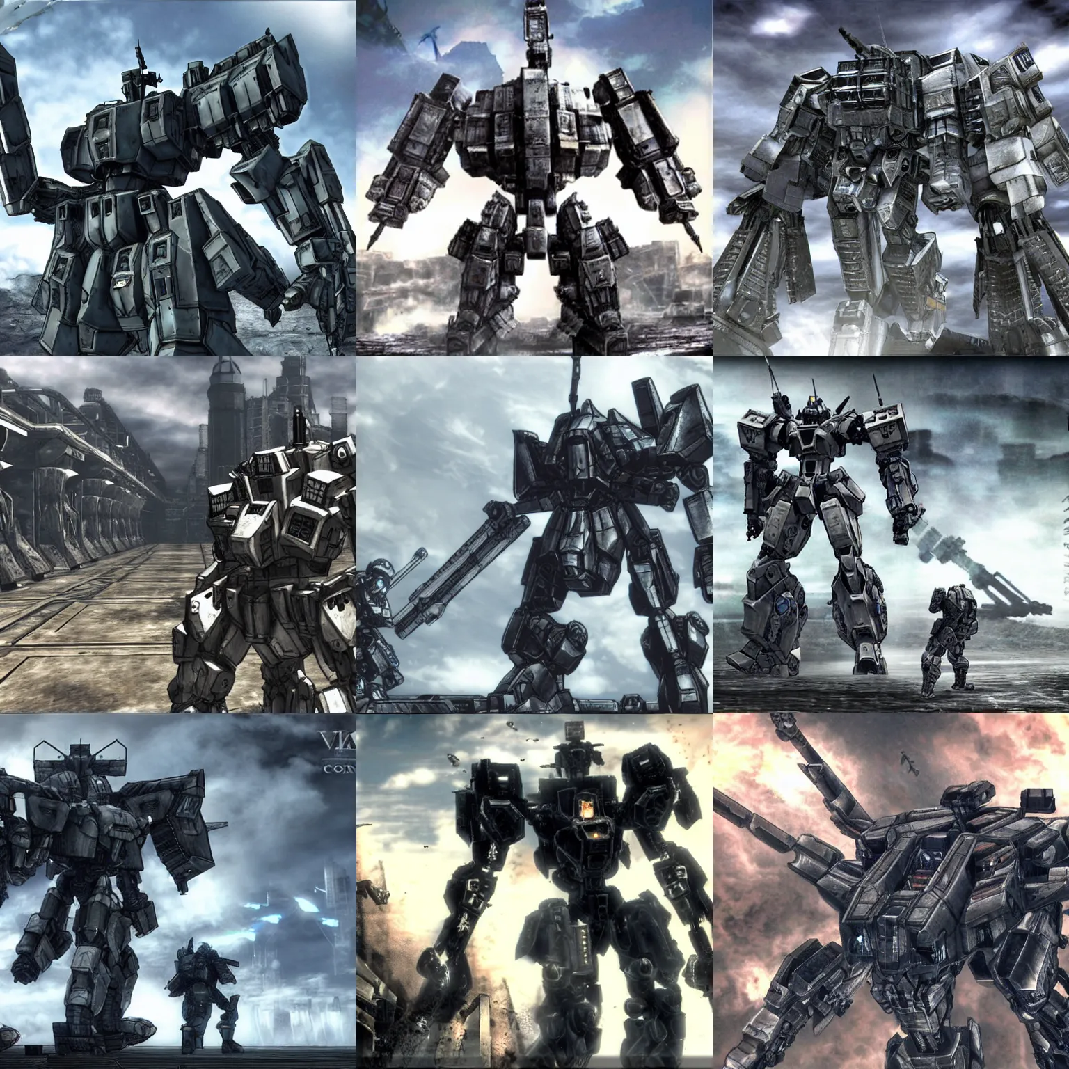 Prompt: armored core v