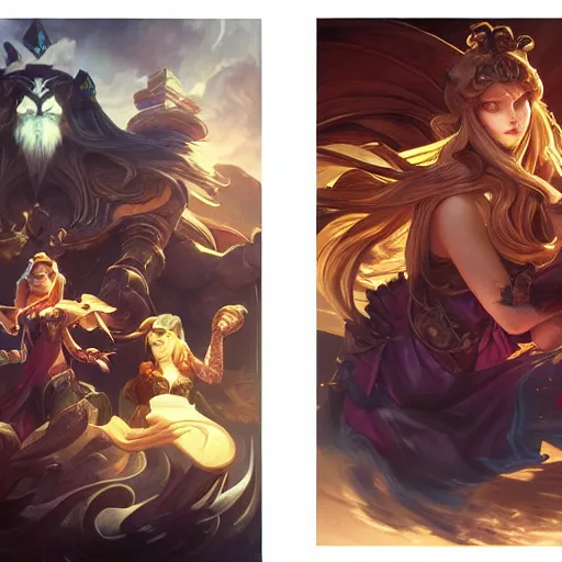 Image similar to perfectly - centered - portrait of league of legends, intricate, highly detailed, digital painting, artstation, concept art, smooth, sharp focus, illustration, unreal engine 5, 8 k, art by artgerm and greg rutkowski and alphonse mucha