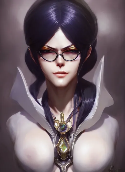 Prompt: bayonetta, highly detailed, artgerm, cushart krenz, zeronis, trending on artstation, soft light, sharp edges, illustration, character design, concept art