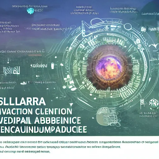 Image similar to solarpunk civilization abundance + artificial intelligence + entrepreneurship