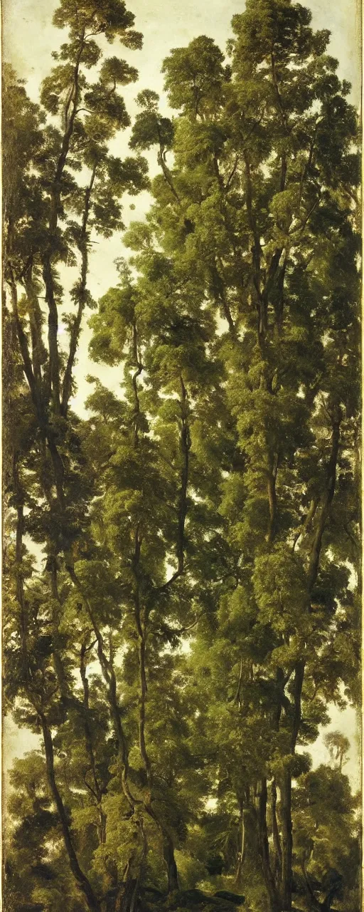 Image similar to atlas textures of trees, white background eugene von guerard, ivan shishkin, john singer sargent