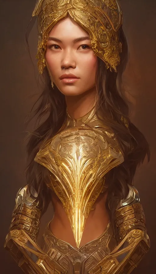 Image similar to paladin, perfectly-centered-Portrait of the most beautiful women on the planet, sweaty, asian, insane, intricate, highly detailed, digital painting, artstation, concept art, smooth, sharp focus, illustration, Unreal Engine 5, 8K, art by artgerm and greg rutkowski and alphonse mucha