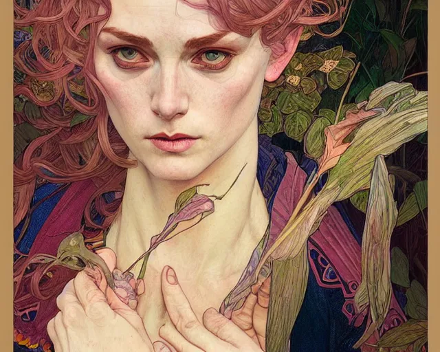 Image similar to photography of hope gangloff, deep focus, d & d, fantasy, intricate, elegant, highly detailed, digital painting, artstation, concept art, matte, sharp focus, illustration, hearthstone, art by artgerm and greg rutkowski and alphonse mucha