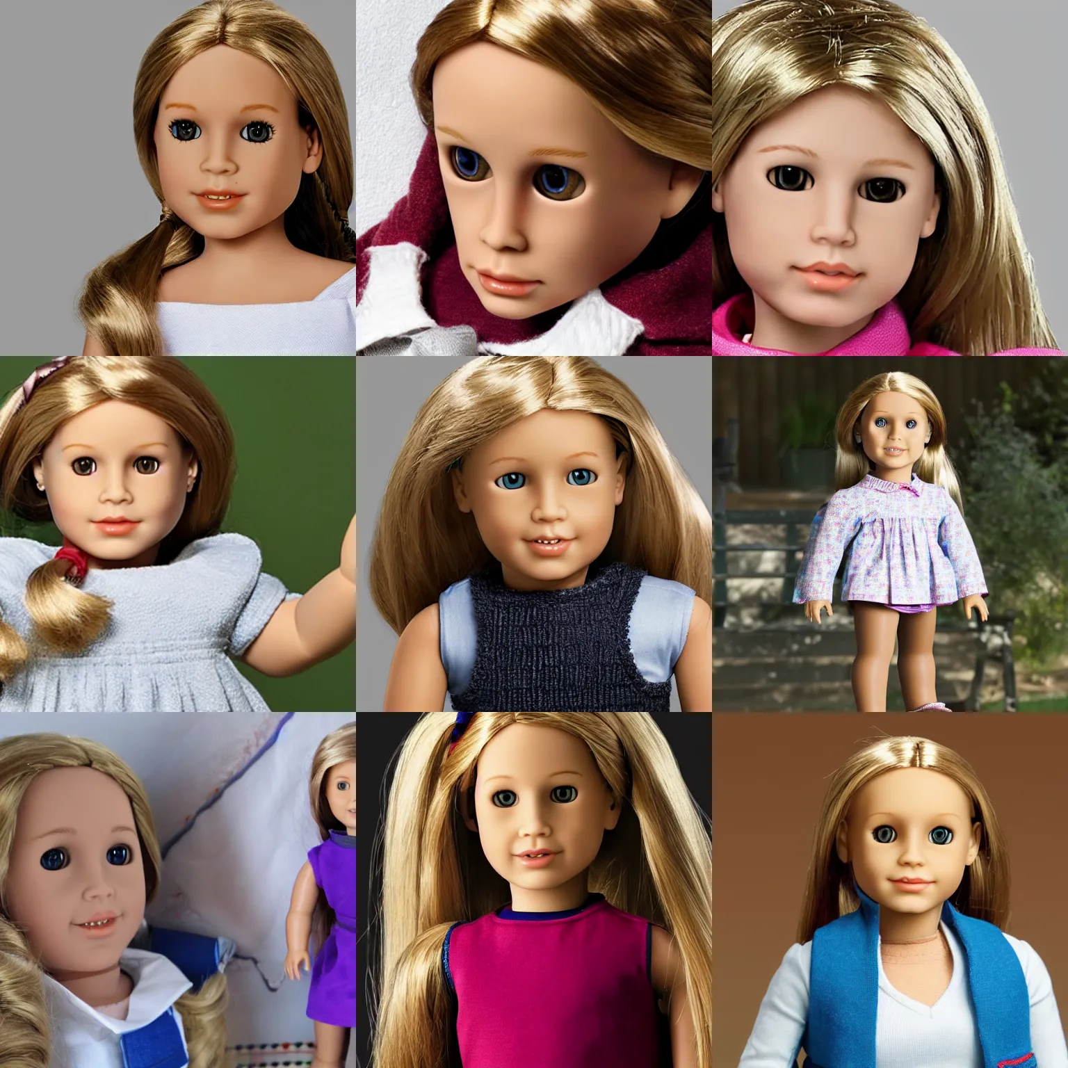 Prompt: elizabeth holmes american girl doll