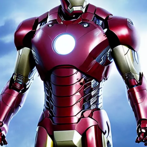 Image similar to ben affleck in iron man suit, portrait hd, without helmets, clear face, 4 k