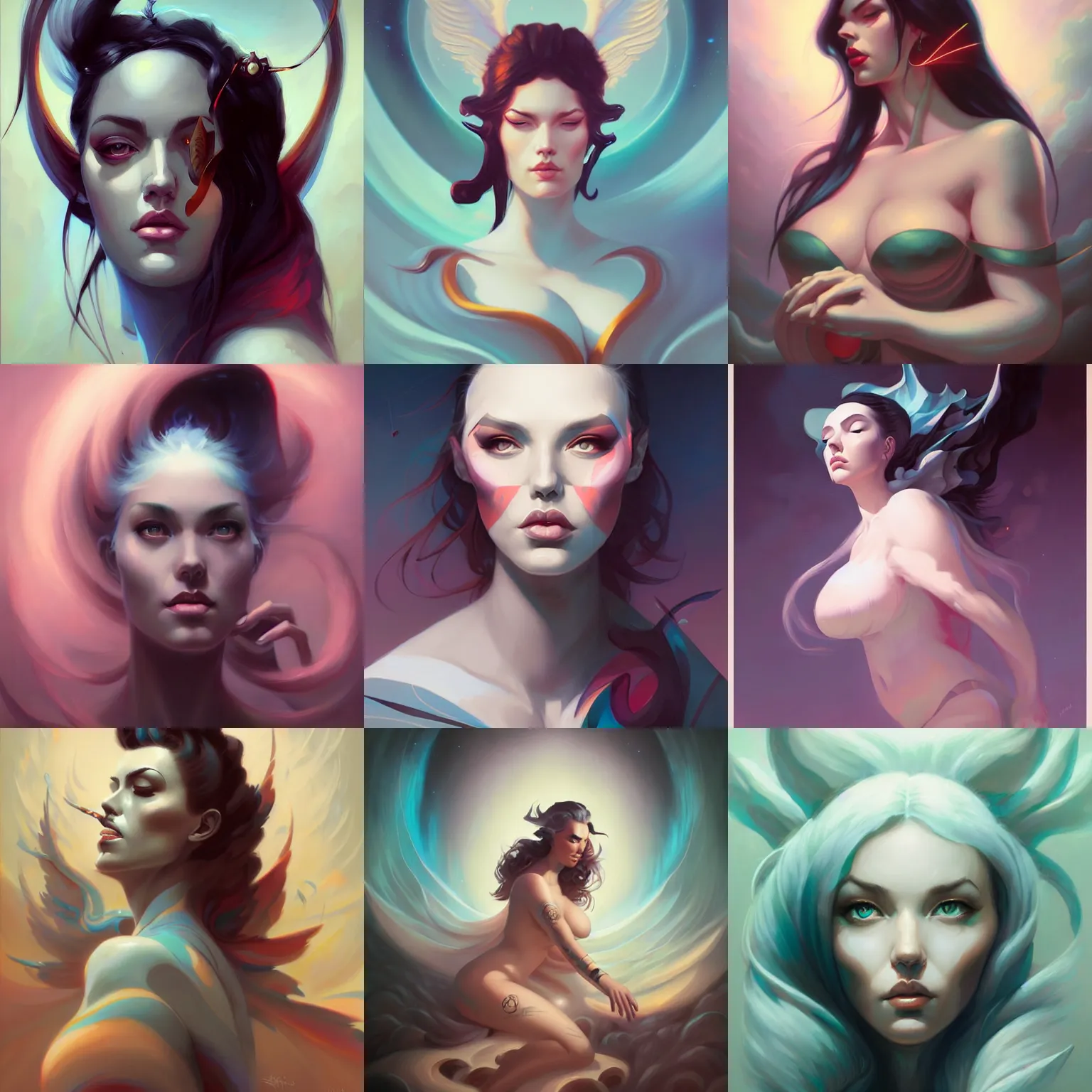 Prompt: angela white portrait peter mohrbacher, artgerm, ross tran