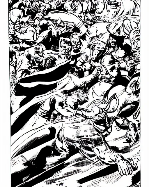 Prompt: The Spirit of the Bull Run, art by Jack Kirby